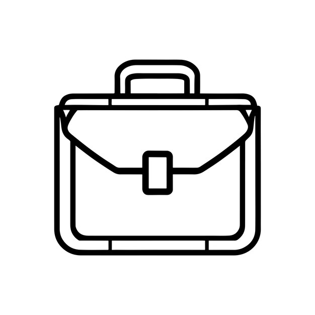 Ilustración en línea de un maletín