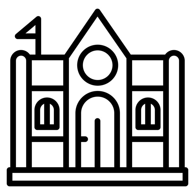 Ilustración de la línea del Museo Nacional