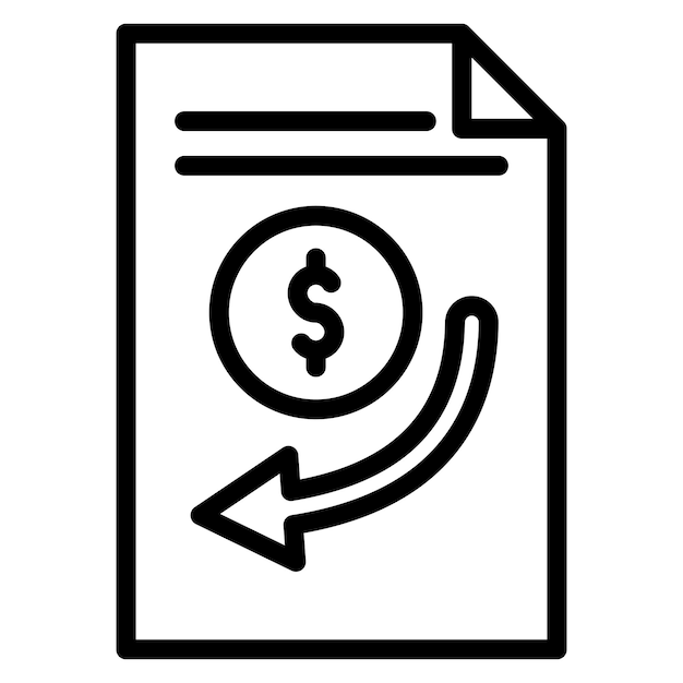 Ilustración de la línea de la nota convertible