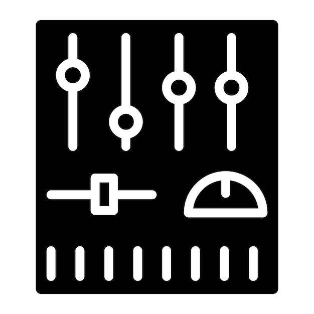 Ilustración de la línea del panel de control