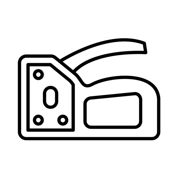 Ilustración de la línea de pistola grapadora