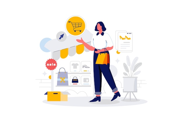 ilustración de línea plana de vector de arte de carácter de gestión empresarial