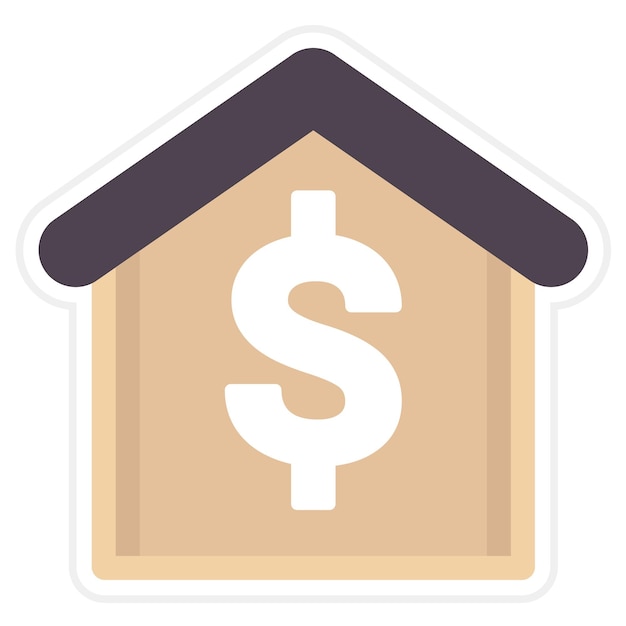 Ilustración de la línea de precios de las casas