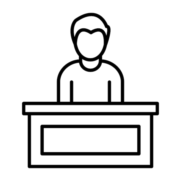 Ilustración de la línea de recepción