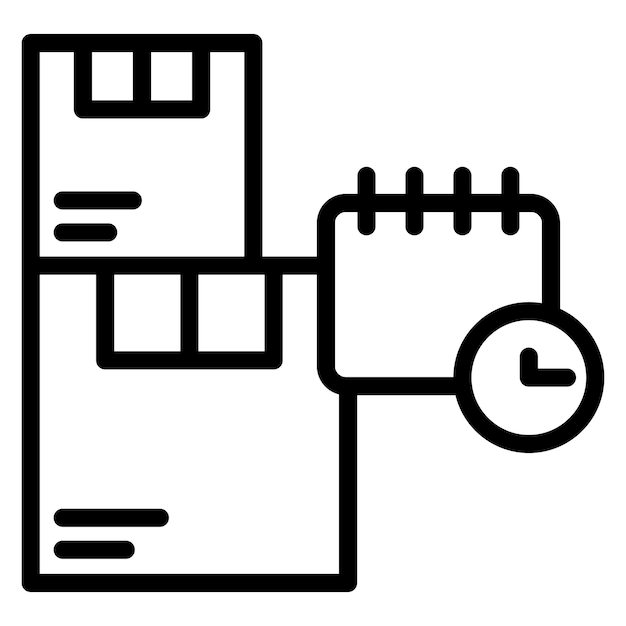 Ilustración de la línea de recogida de correo programada