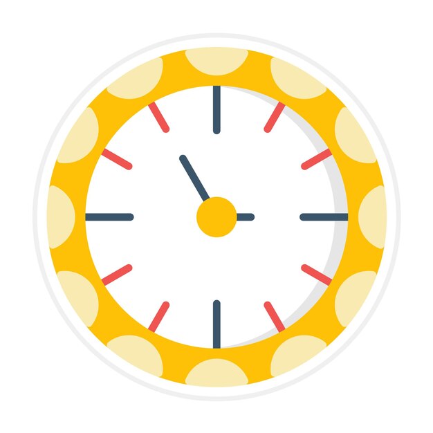 Ilustración de la línea del reloj