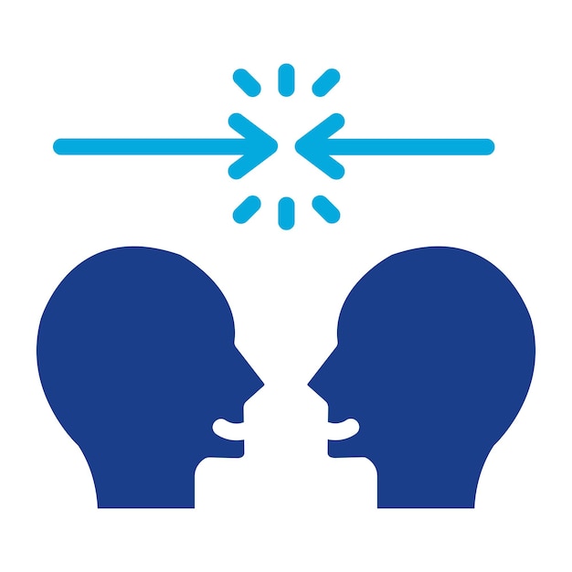 Ilustración de la línea de resolución de conflictos
