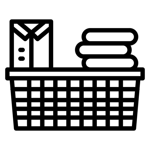Ilustración de la línea de ropa plegable