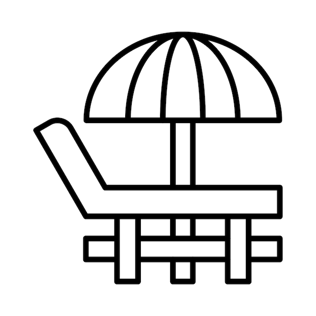 Ilustración de la línea de sillón