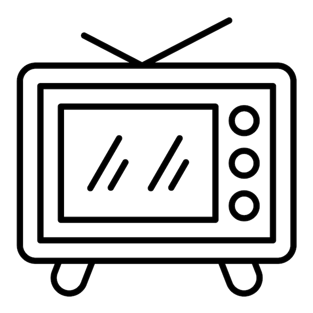 Ilustración de la línea de televisión