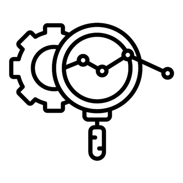 Ilustración de la línea de tendencia de la investigación