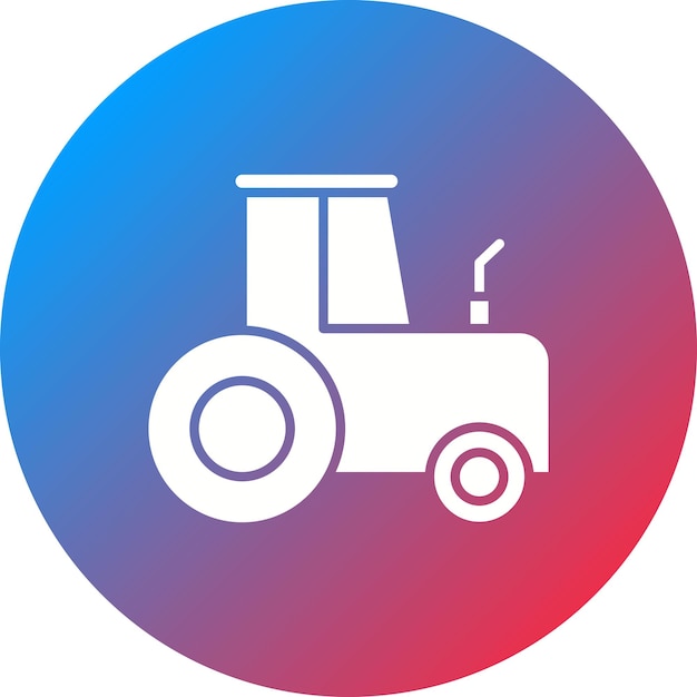 Ilustración de la línea del tractor