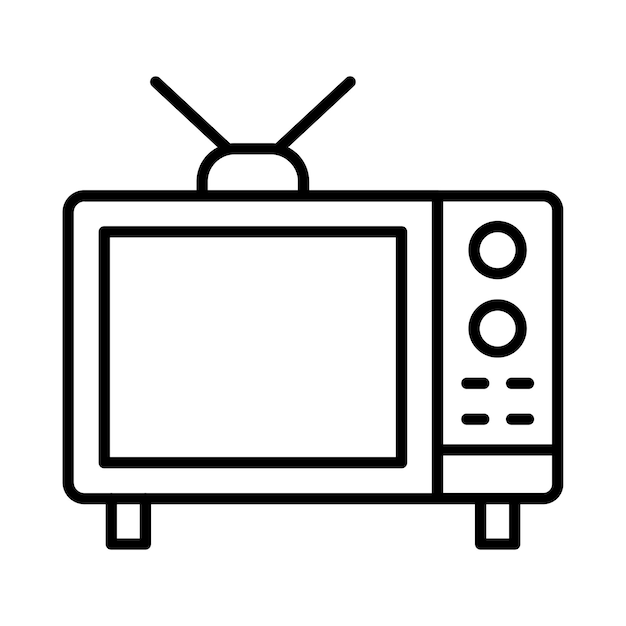 Ilustración de la línea de TV