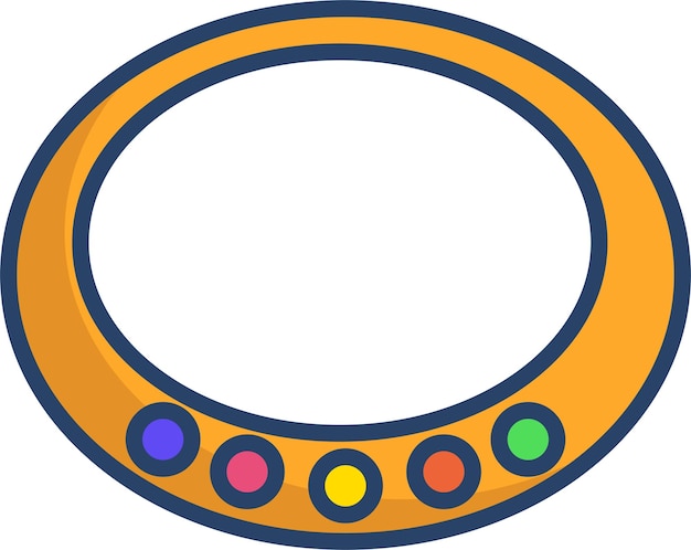 Ilustración lineal en color del brazalete