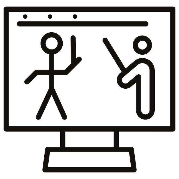 Ilustración de líneas de animación digital