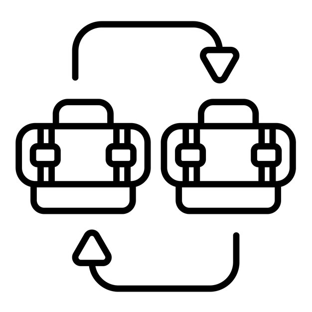 Ilustración de líneas B2B
