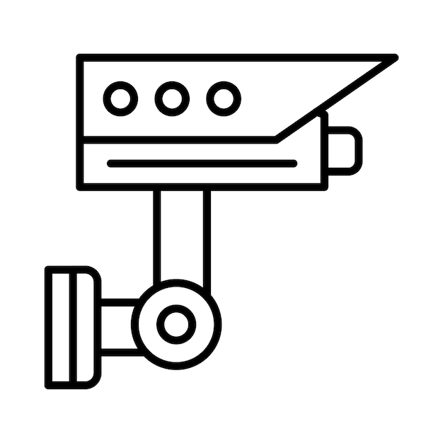 Ilustración de las líneas de CCTV