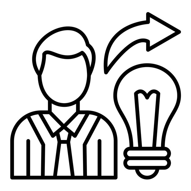Ilustración de líneas para compartir ideas