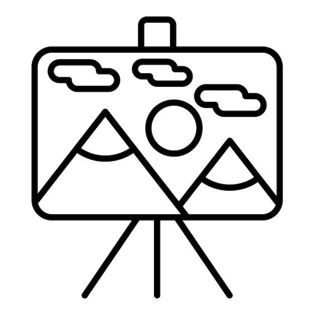 Ilustración de líneas de pintura