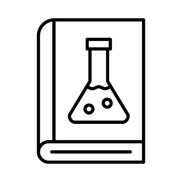 Ilustración de líneas de química