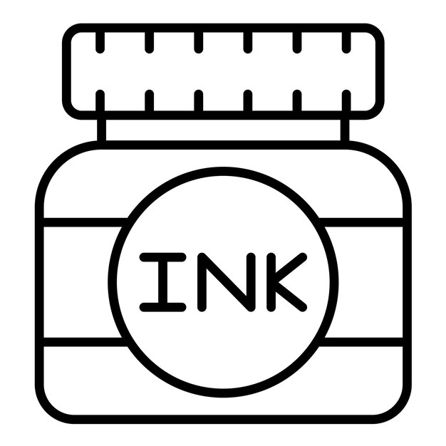 Ilustración de líneas de tintas