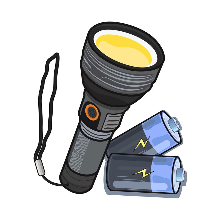 Vector ilustración de una linterna