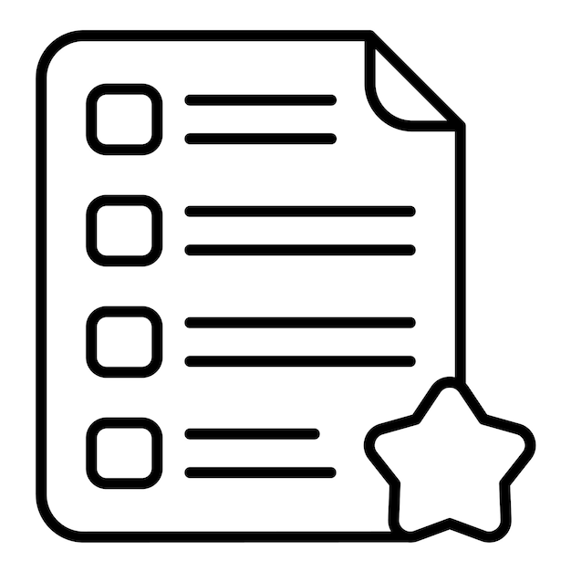 Ilustración de la lista de deseos