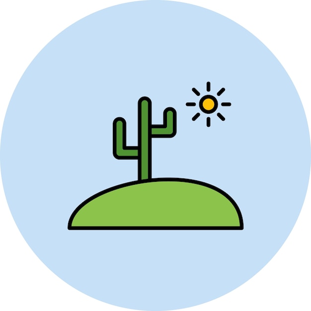 Ilustración de la llanura del desierto