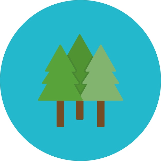 Ilustración de la llanura forestal