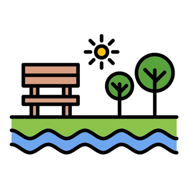 Ilustración de la llanura del lago