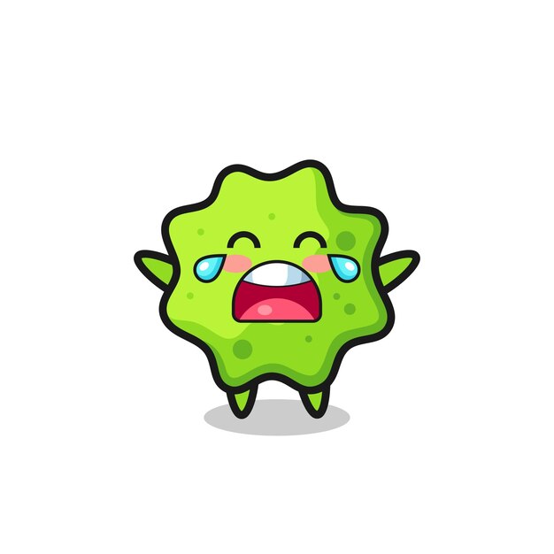 La ilustración de llorar splat lindo bebé