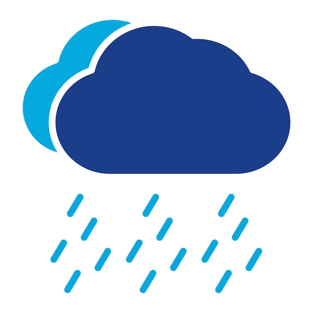 Ilustración de lluvias fuertes