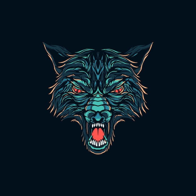 Ilustración del lobo