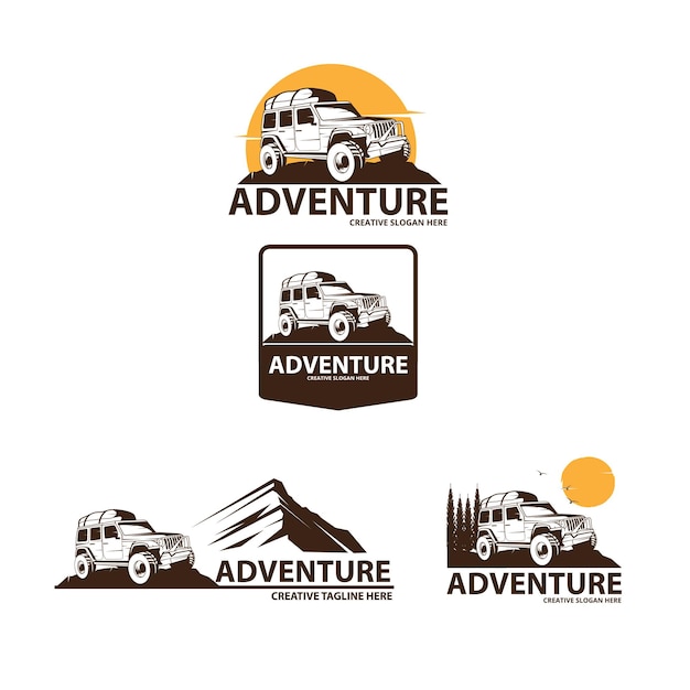 Ilustración del logo de aventura