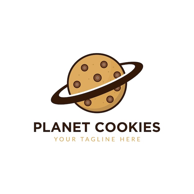 Ilustración del logo de cookie planet