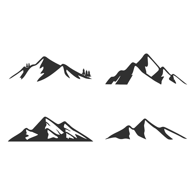 Vector ilustración del logo de montaña