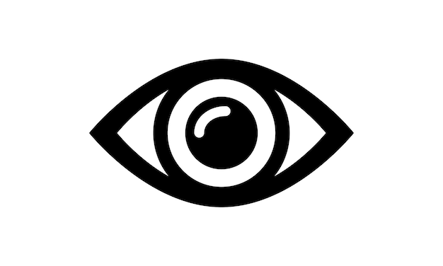 Ilustración del logo de vision logo eye icon