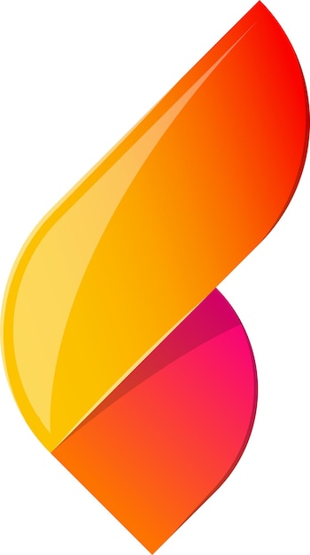 Ilustración de logotipo de ala abstracta en estilo moderno y minimalista