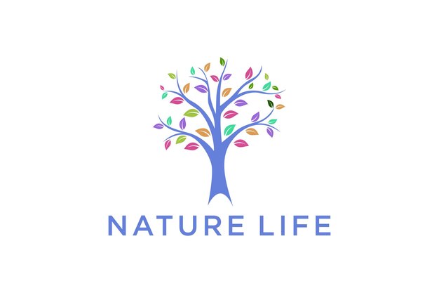 Ilustración del logotipo del árbol de la vida, un símbolo de caridad y humanidad solidaria