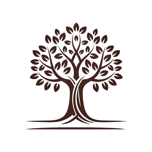 Ilustración del logotipo del árbol