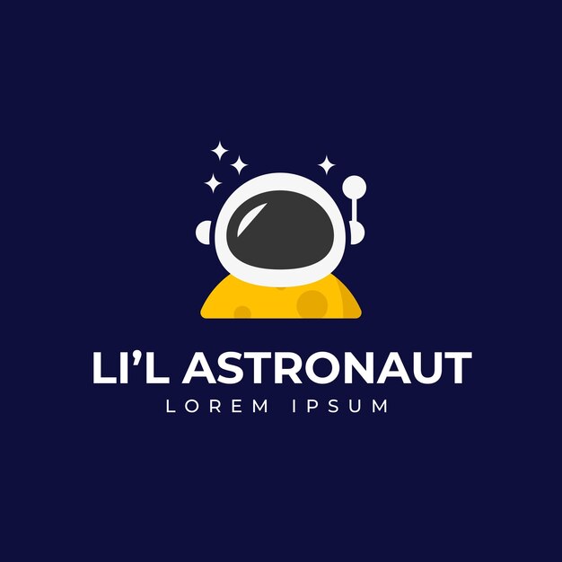Ilustración del logotipo de astronauta