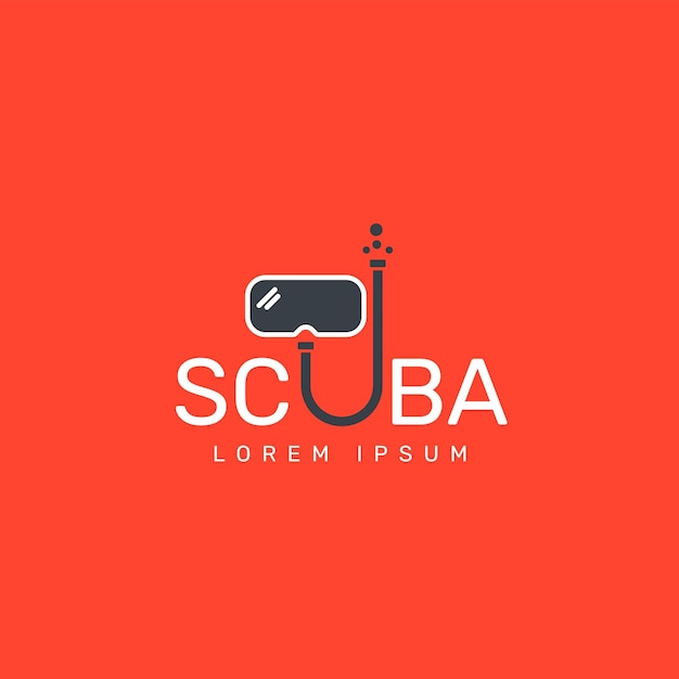 Ilustración del logotipo de buceo