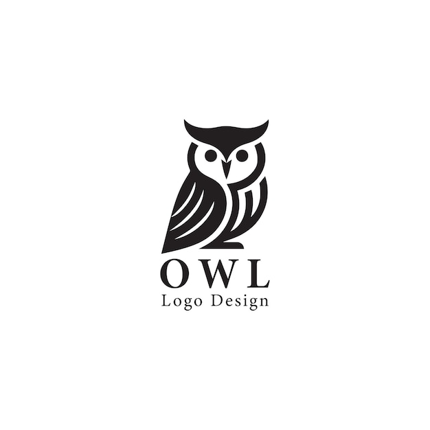 Ilustración del logotipo del búho para el equipo de la comunidad empresarial de la empresa, etc.