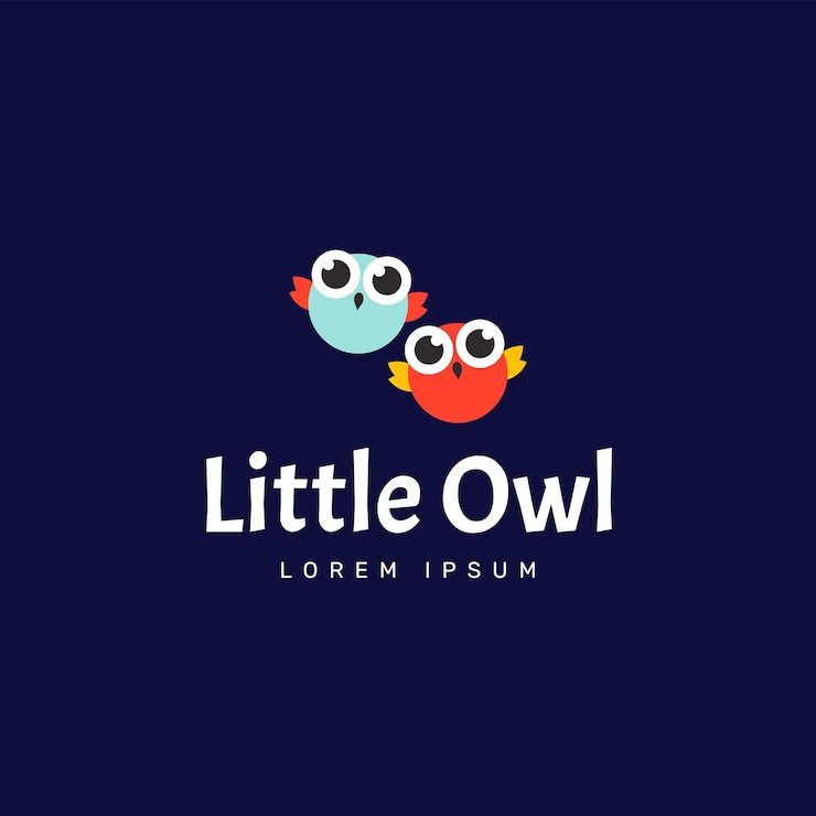 Vector ilustración del logotipo del búho