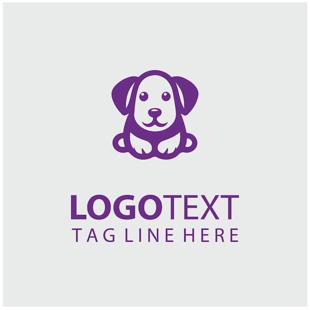 Ilustración del logotipo del cachorro