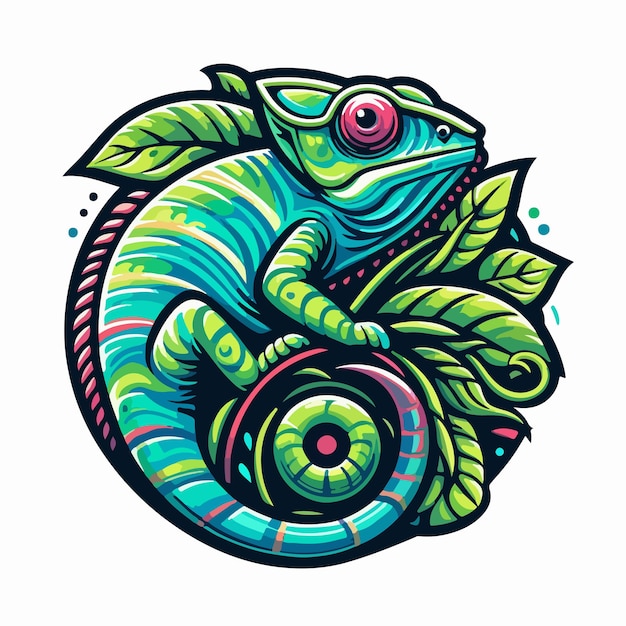 Ilustración del logotipo del camaleón