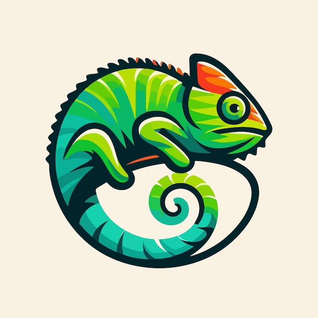 Ilustración del logotipo del camaleón