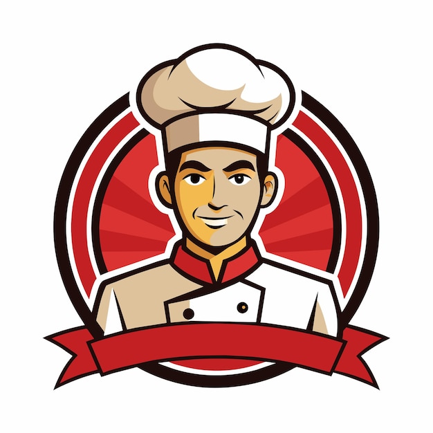 Ilustración del logotipo del chef profesional