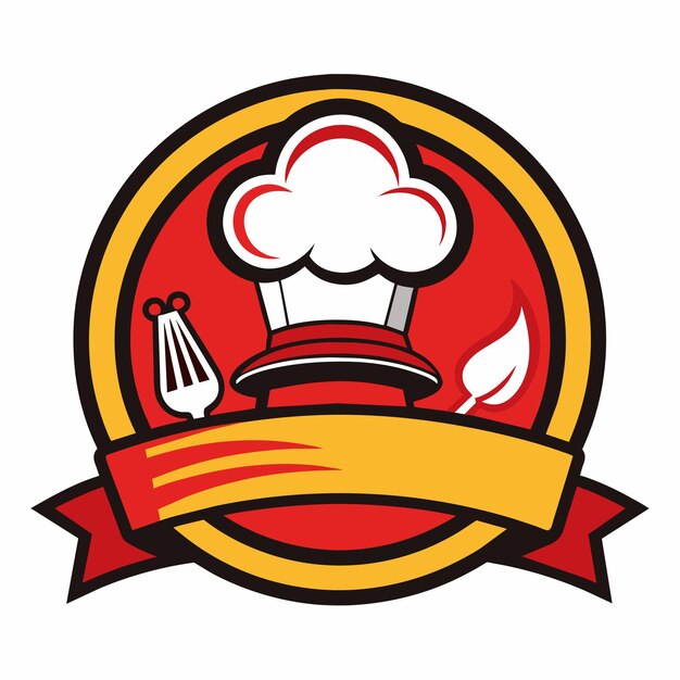 Ilustración del logotipo del chef profesional
