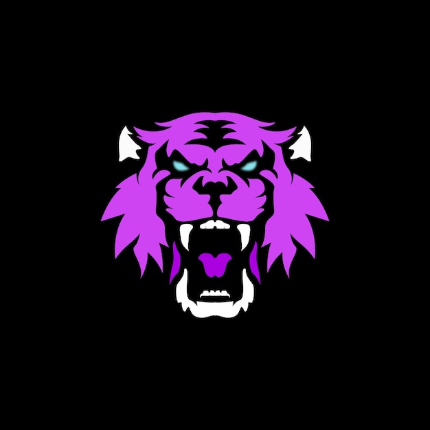 Vector ilustración del logotipo en color tigre